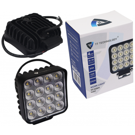 LAMPA ROBOCZA 64 LED OSRAM 64W 10-30V HALOGEN. REFLEKTOR E9 IP68 TT.13364